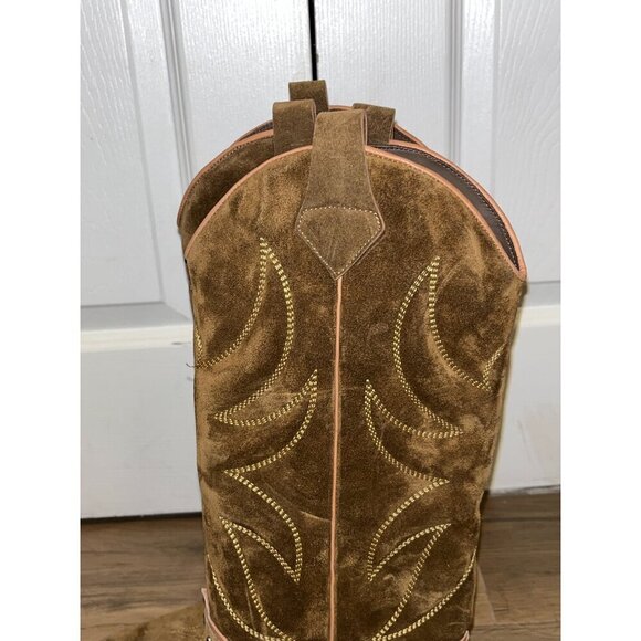 Alessandro Vasini Alison 80mm Suede Western Boots Women’s Size 10( MRSP $975) - Picture 4 of 14